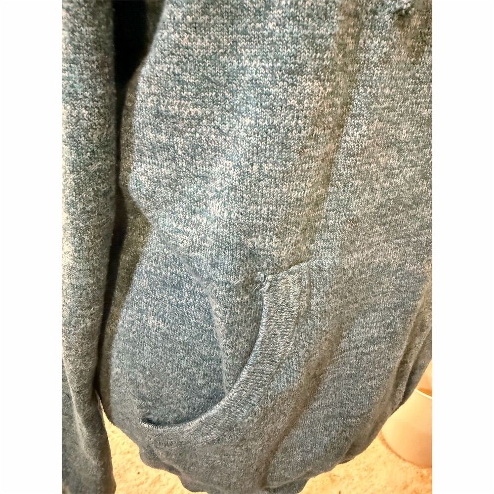 Sonoma Women's Blue Fleece Pullover Hoodie Size S with Pockets - Picture 4 of 6